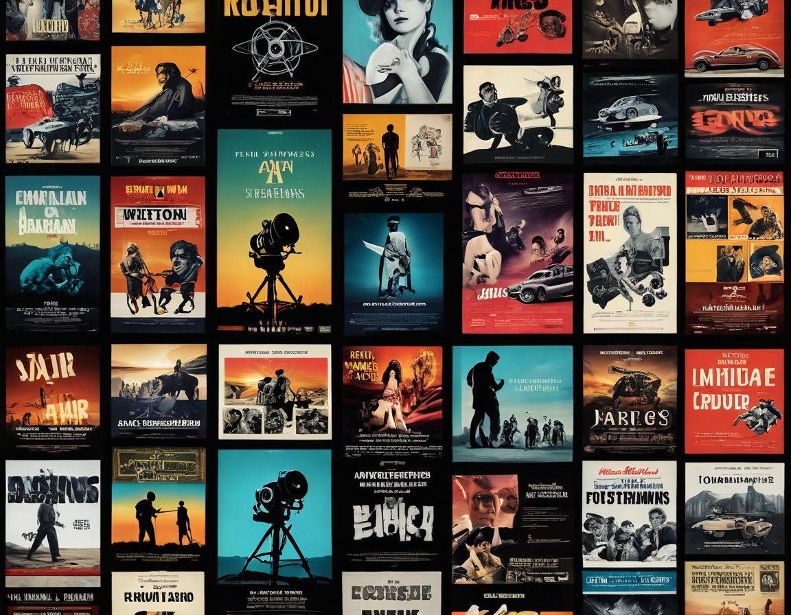 A dynamic collage showcasing the evolution of adult films, featuring vintage film reels and iconic X-rated classic posters on one side, gradually transforming into sleek modern streaming interfaces and devices on the other. In the center, a cinematic spotlight illuminates the transition, symbolizing the journey from past to present. Include subtle hints of film history like a director's chair and a digital tablet. vibrant colors. super-realistic. cinematic style.